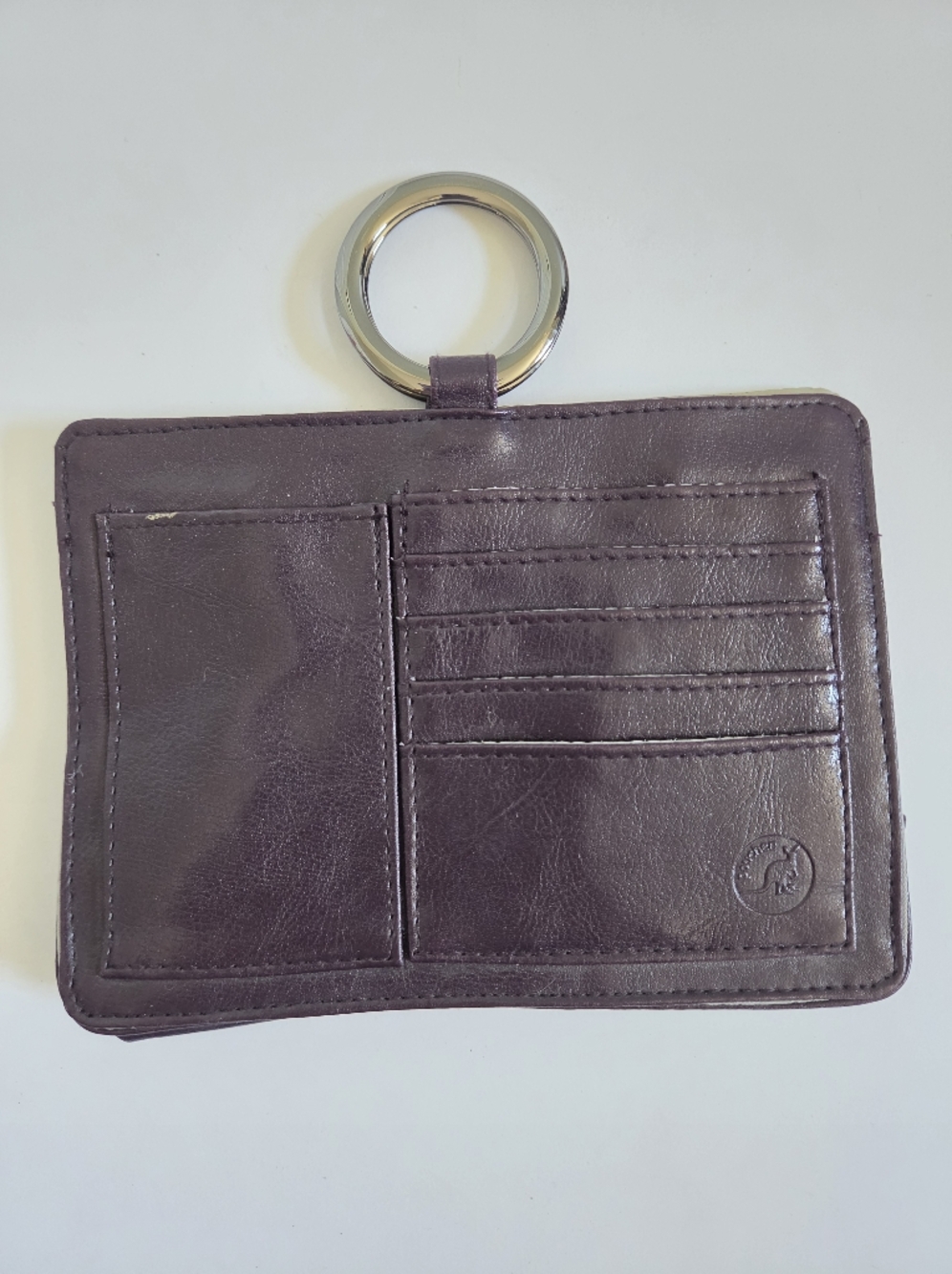 Pouchee plum colored hand purse wallet purse insert card holder purse organizer